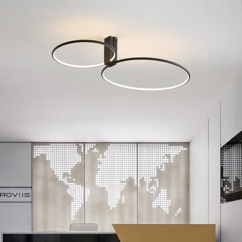 Modern LED Ceiling Light Circular Ring Design With Warm Glow - Product detail 6