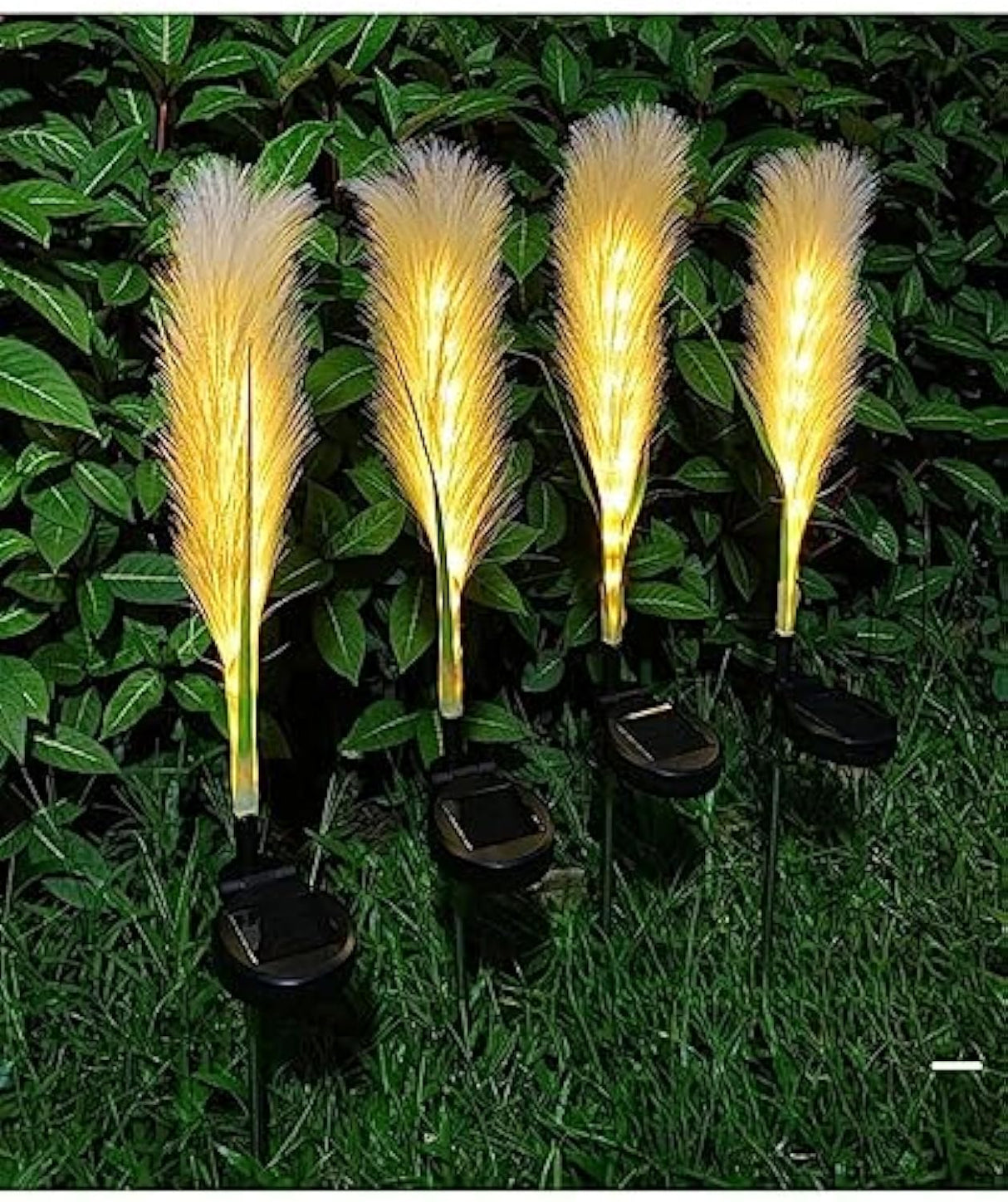 Solar Garden Path Lights Fiber Reed LED Illumination - Product detail 6