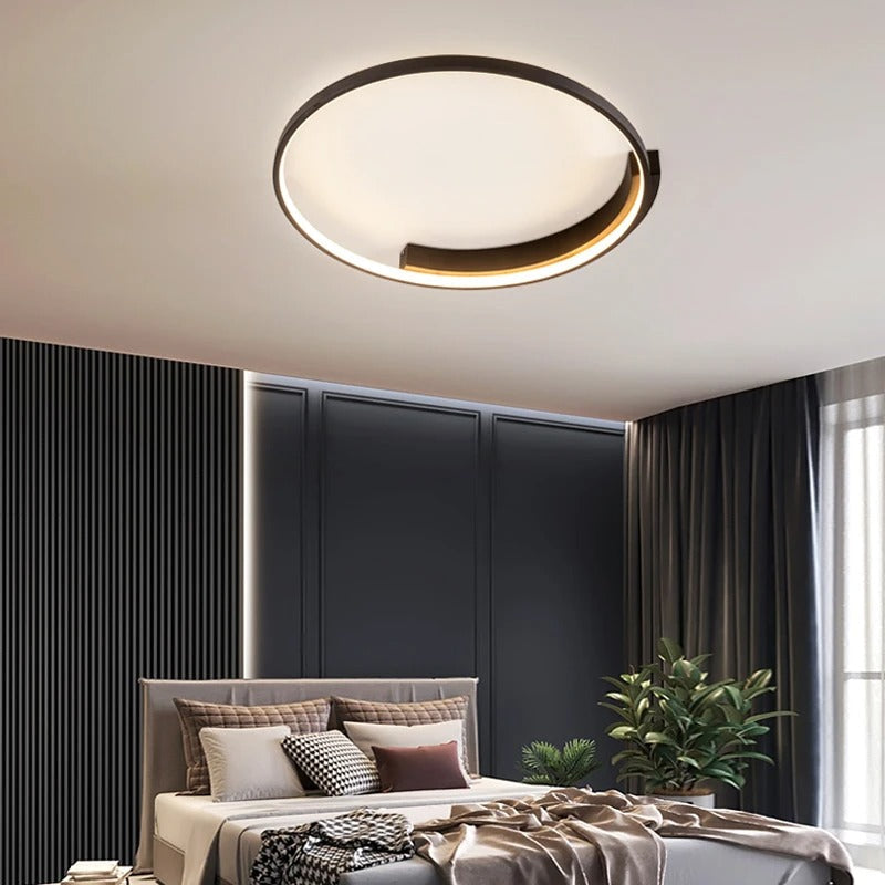 Modern LED Ceiling Light Circular Ring Design With Warm Glow - Product example