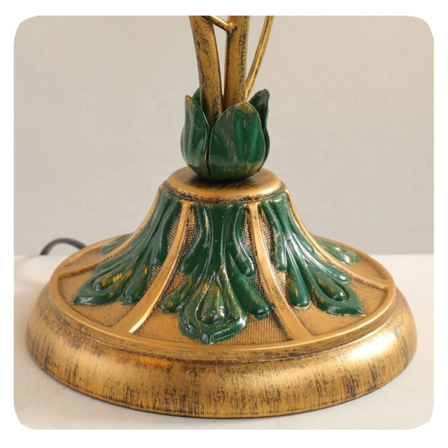 Floral Table Lamp French Glass Petal Design - Product detail 10