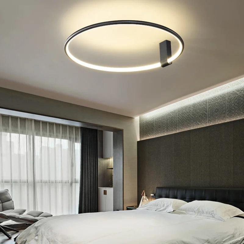 Modern LED Ceiling Light Circular Ring Design With Warm Glow - Product detail 4