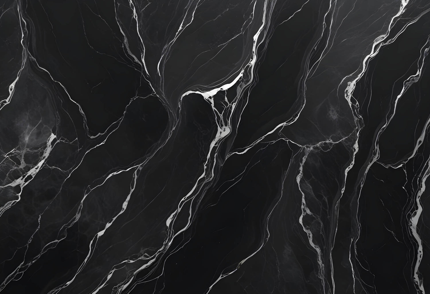 Design file of black marble pattern with white veins showing intricate stone details
