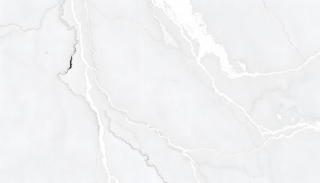 Design file of white marble wallpaper pattern showing intricate veining details and texture