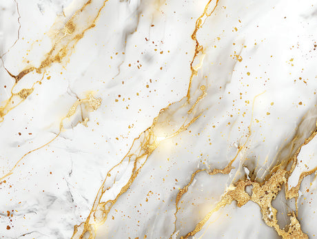 White and gold marble design file showing intricate vein pattern and texture details