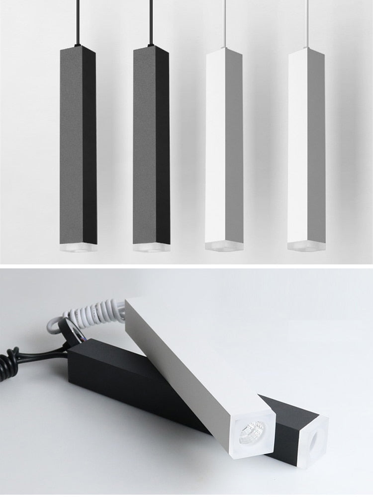 Modern Mini Pendant Light Slim LED Cylinder Design - Product detail 9