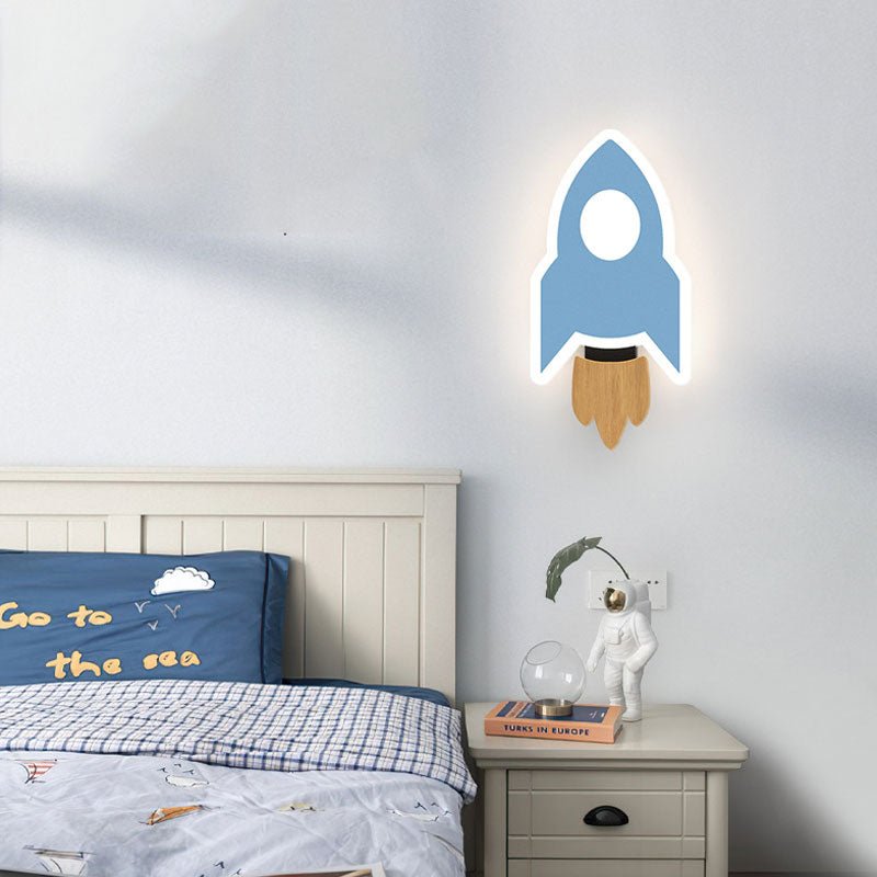 Kids Rocket Wall Light  LED Touch Control Space Decor - Product detail 9