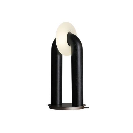 Modern Touch LED Table Lamp  Wood Curved Design - Product detail 8