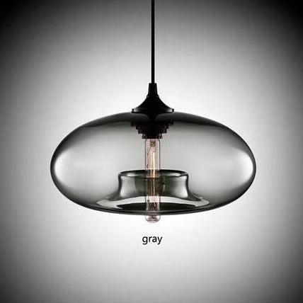 Modern Glass Pendant Light Colored Dome Shade Design - Product detail 12