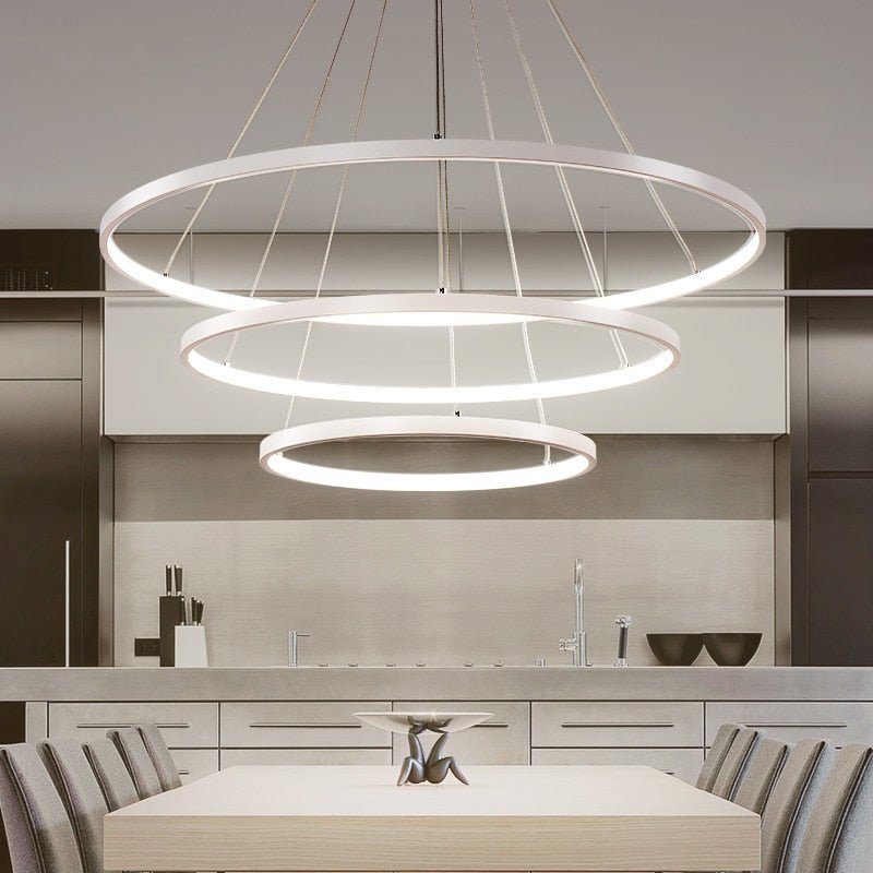 Modern Spiral Chandelier LED Ring Ceiling Light - Product detail 12