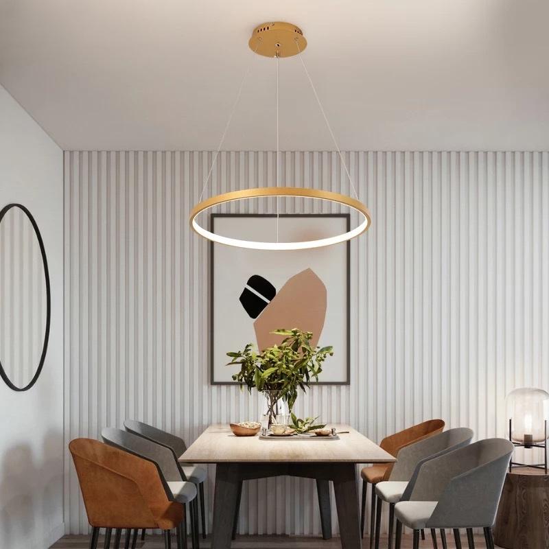 Modern Spiral Chandelier LED Ring Ceiling Light - Product detail 8