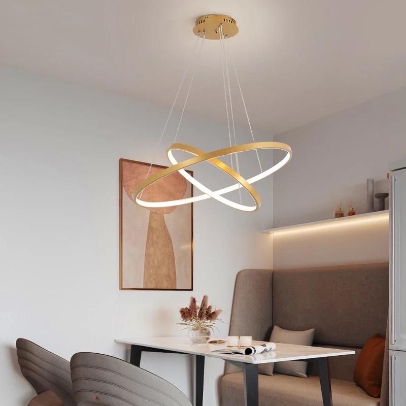 Modern Spiral Chandelier LED Ring Ceiling Light - Product detail 6