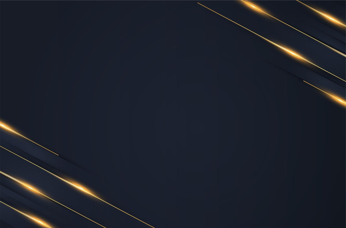 Design file of navy blue geometric pattern with flowing gold lines on dark background