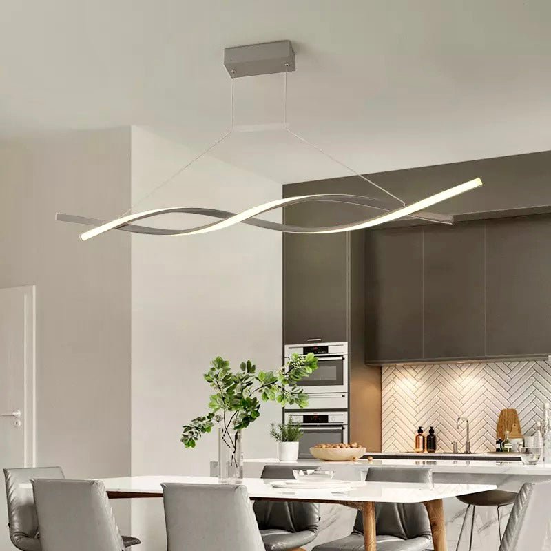 Modern Spiral Chandelier Wave Design LED Pendant Light - Product detail 6