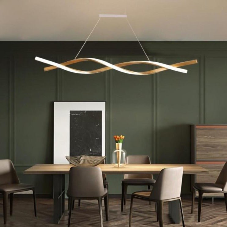 Modern Spiral Chandelier Wave Design LED Pendant Light - Product detail 5