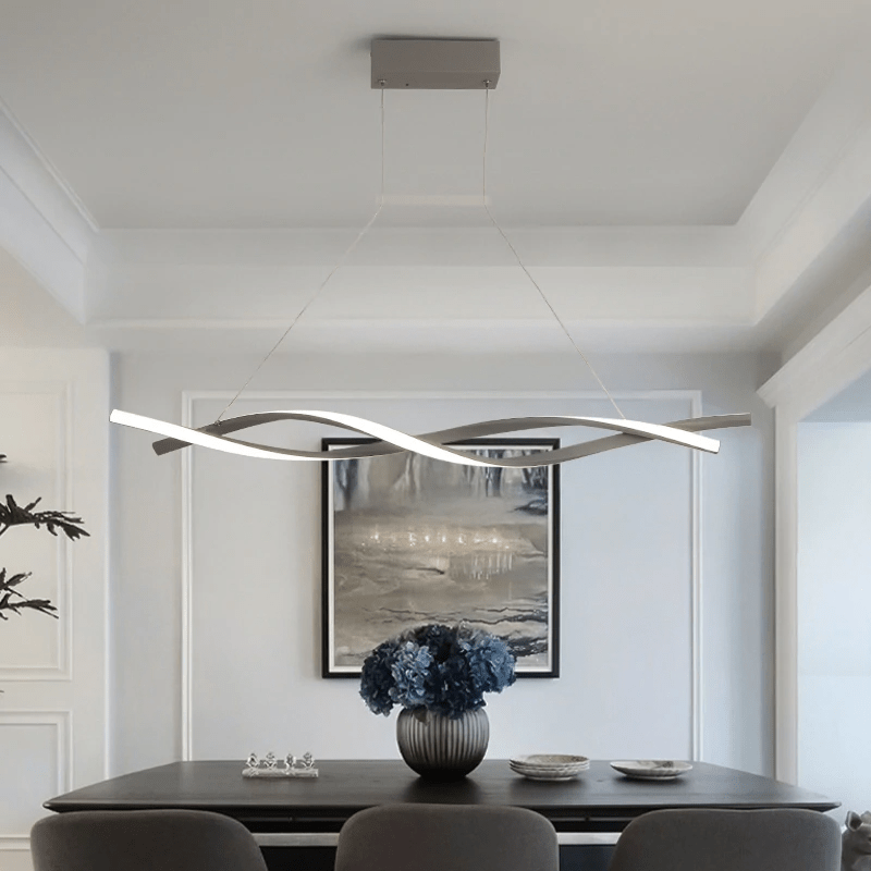 Modern Spiral Chandelier Wave Design LED Pendant Light - Product detail 9
