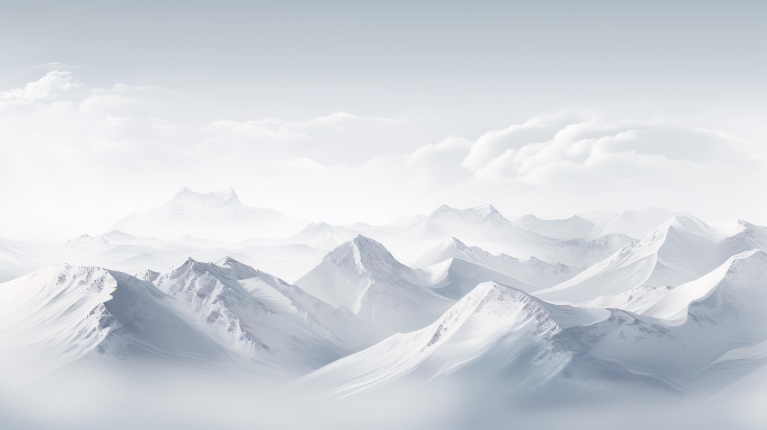 Mountain wallpaper design file showing watercolor texture and snowy peaks pattern