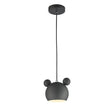 Kids Pendant Light  Mouse Shape Design in Gray Metal - Product detail 7