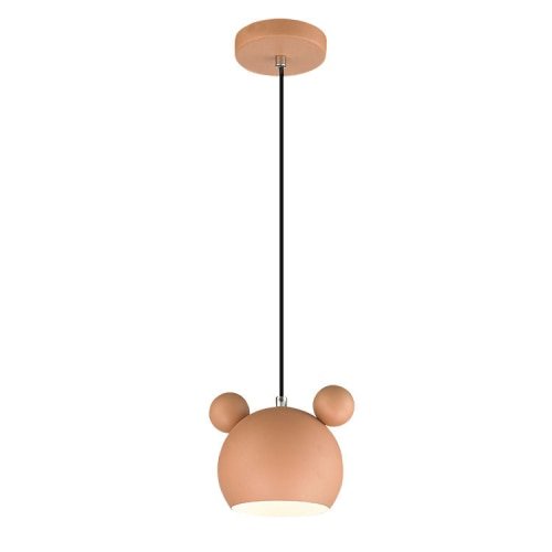 Kids Pendant Light  Mouse Shape Design in Gray Metal - Product detail 10