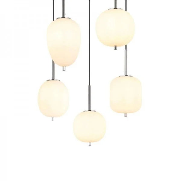 Modern Pendant Light Smoke Glass Multi Globe Design - Product detail 26