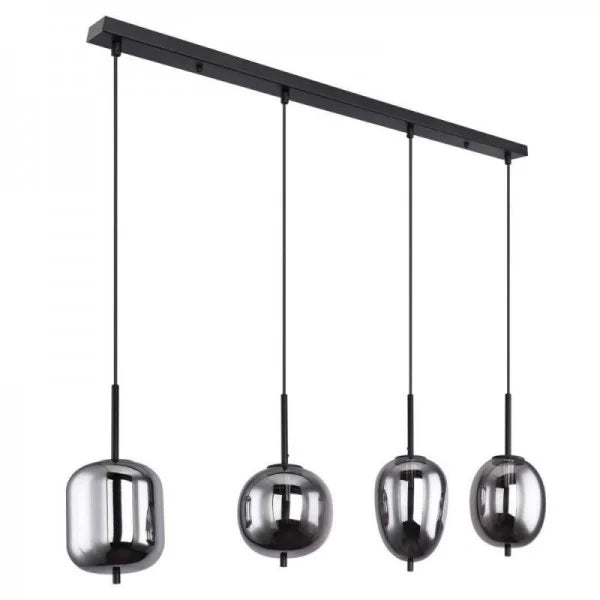 Modern Pendant Light Smoke Glass Multi Globe Design - Product detail 17