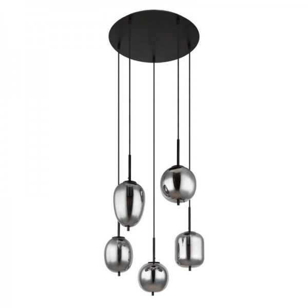 Modern Pendant Light Smoke Glass Multi Globe Design - Product detail 18