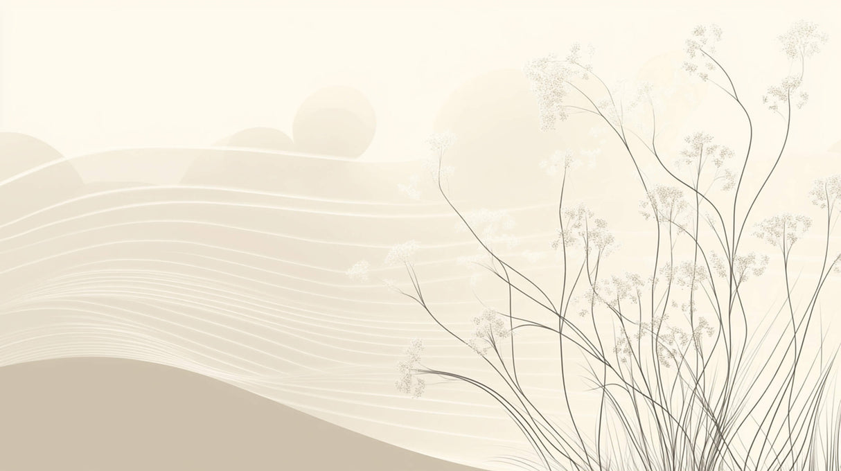 Nature wallpaper design file showing delicate floral pattern on beige background