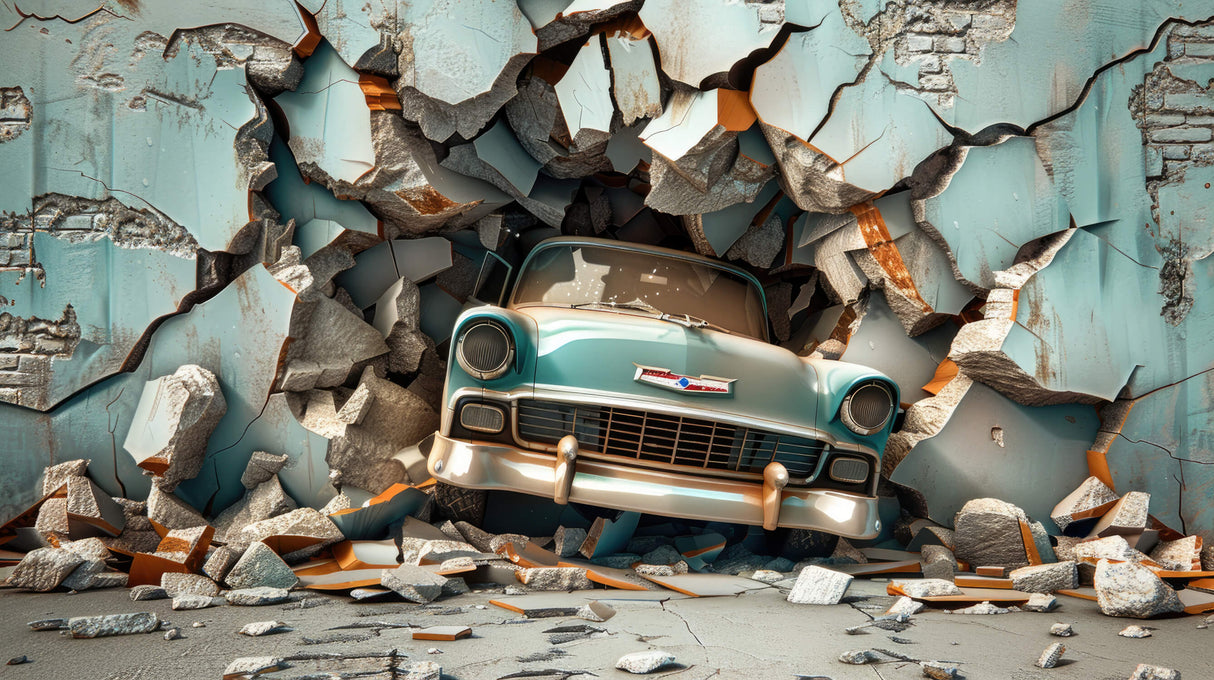 Design file showing detailed red sailboat pattern against rolling ocean waves