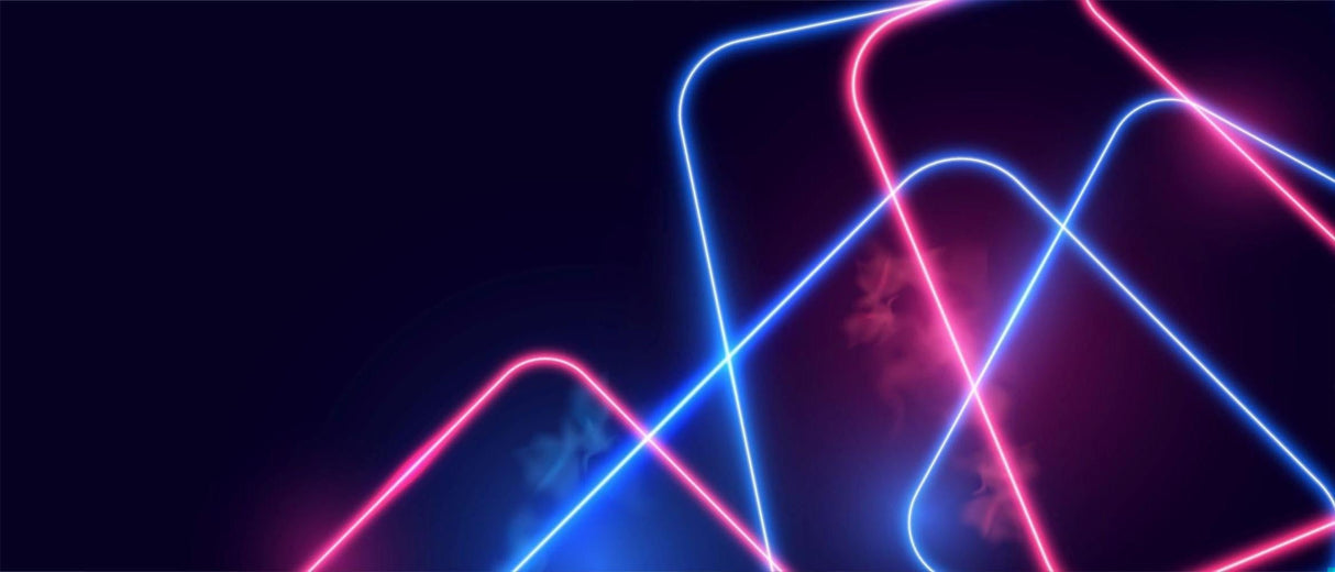 Geometric neon light pattern design file showing intricate light beam details