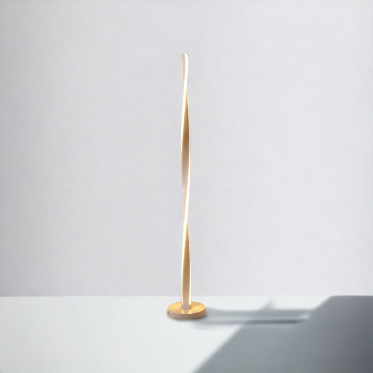 Modern LED Floor Lamp  Twisted Aluminum Design - Product detail 8
