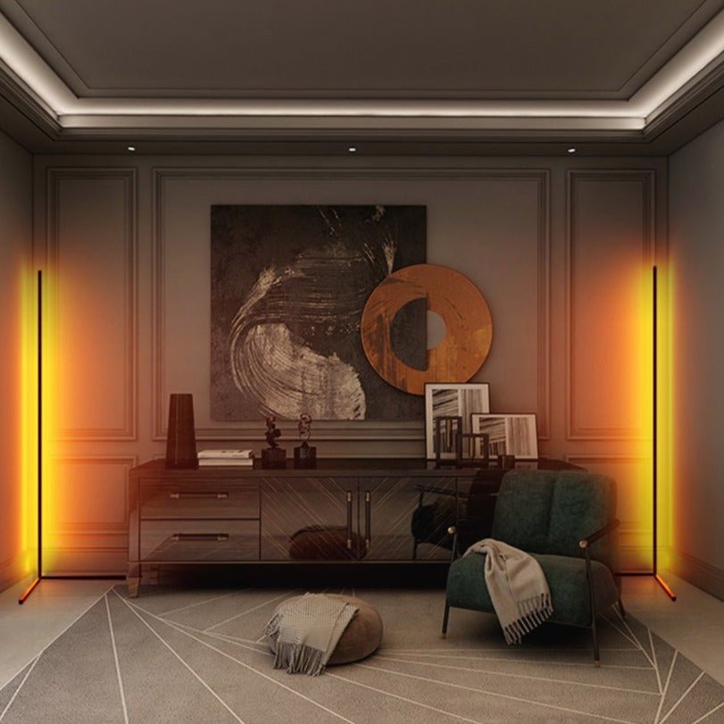 Modern Corner Floor Lamp  RGB Color Changing LED Design - Product detail 7