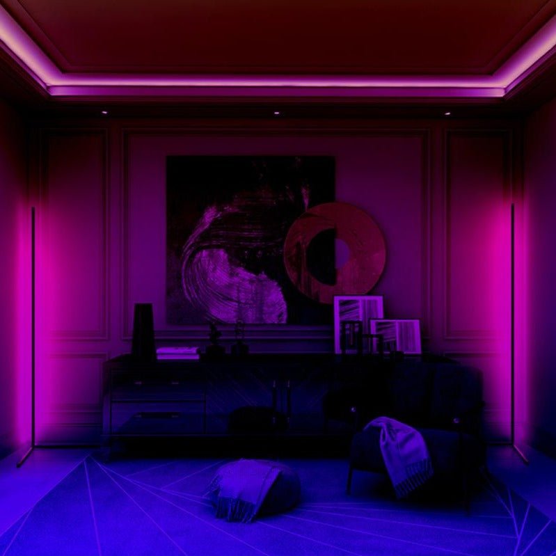 Modern Corner Floor Lamp  RGB Color Changing LED Design - Product detail 4