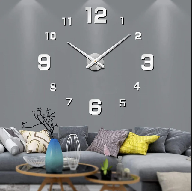 Moderne veggklokke | 3D flytende tall design