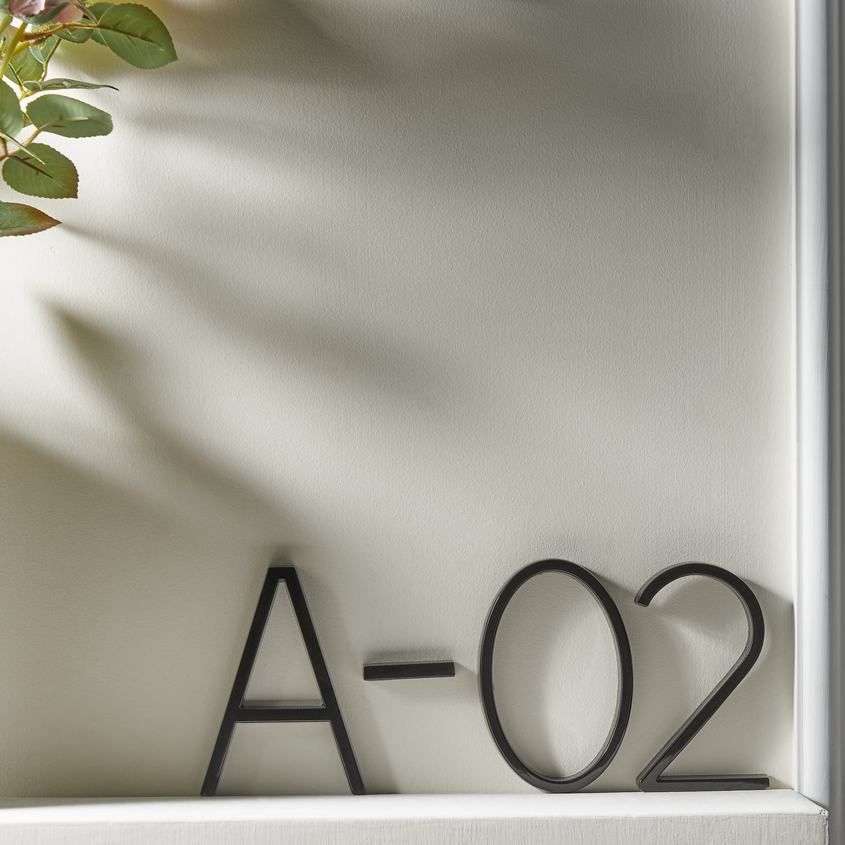 Modern House Numbers Black Metal Address Plaque - Product detail 7