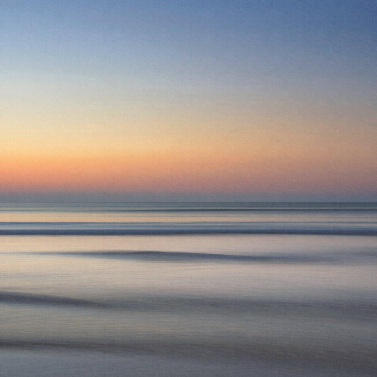 Design file of pastel sunset ocean wallpaper showing full pattern and color detail