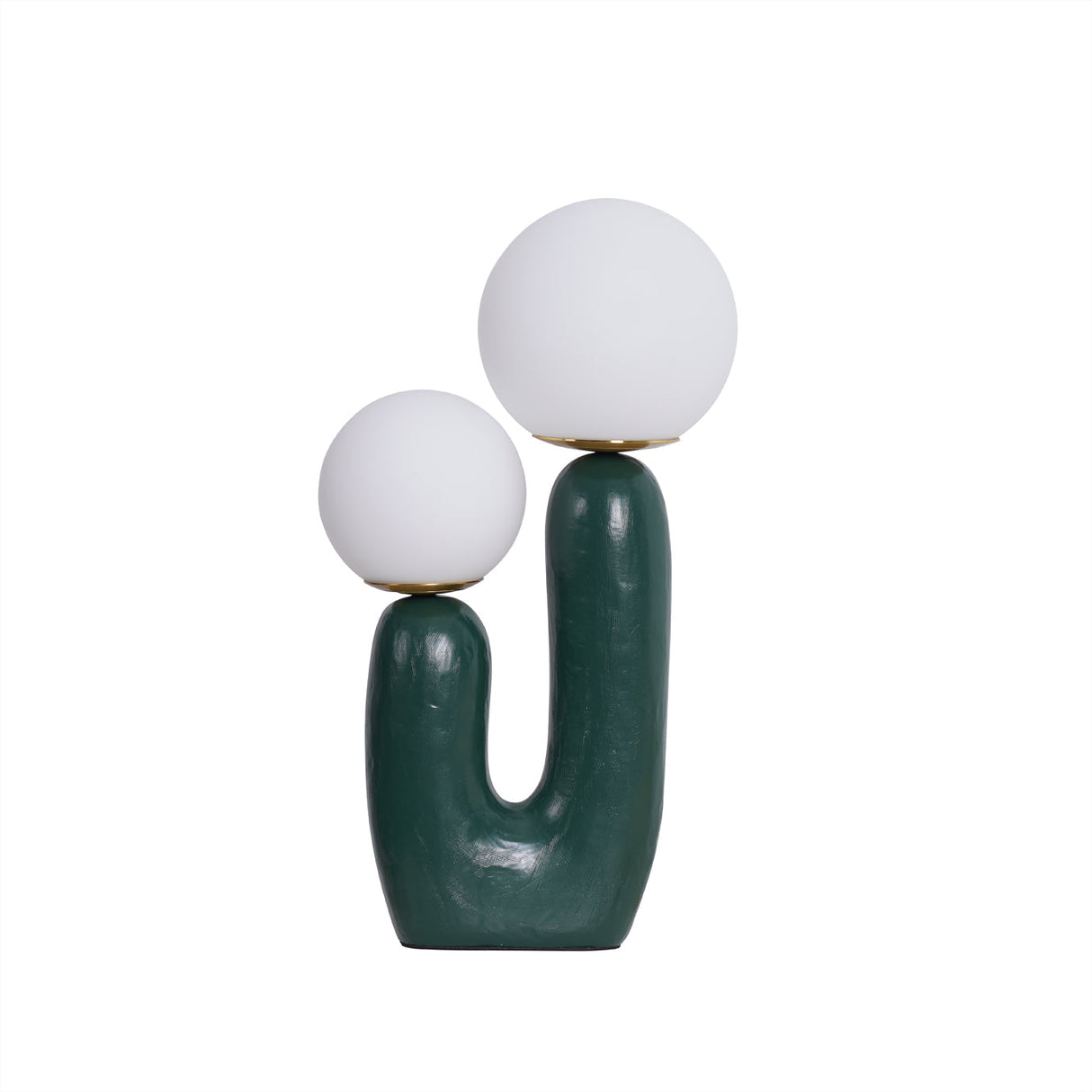 Modern Glass Table Lamp Pink Resin Base With Dual Globes - Product detail 65