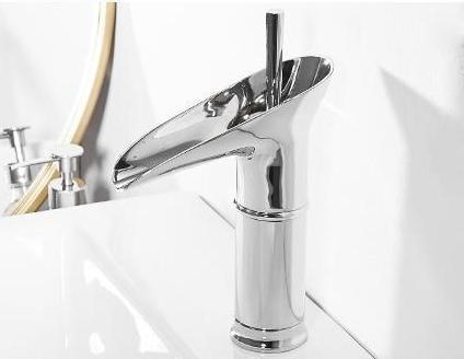 Waterfall Bathroom Faucet  Antique Brass Single Handle Design - Product detail 8