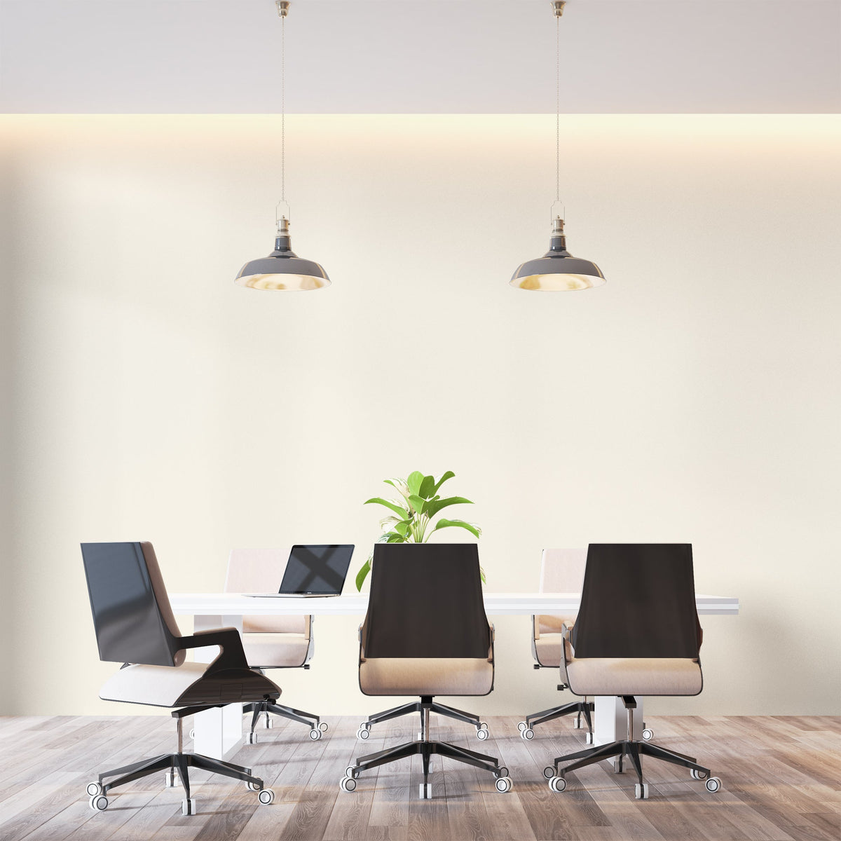 White Mural Wallpaper | Modern Minimalist Design