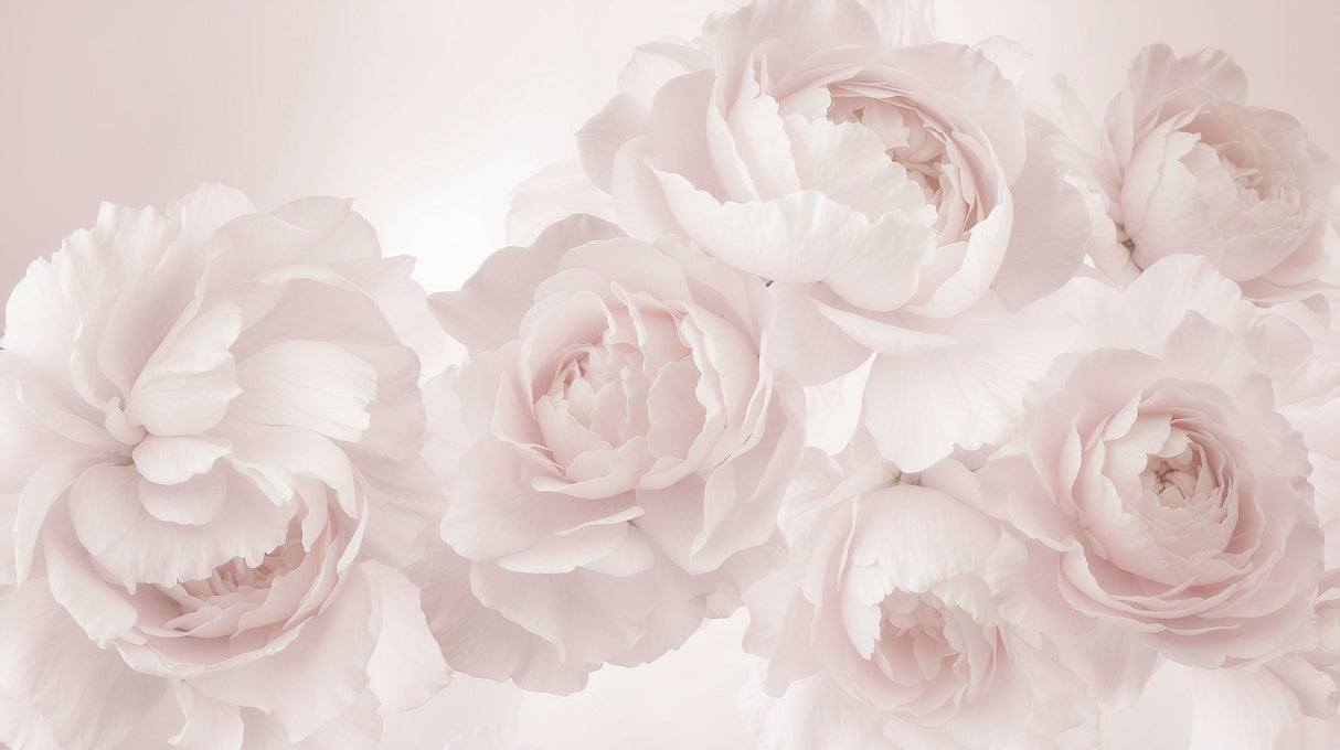 Pink Peony Wallpaper design file showing detailed floral pattern with soft pink blooms