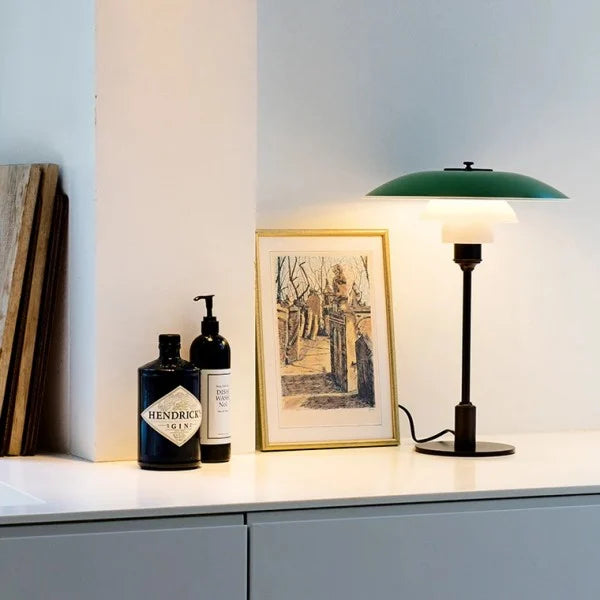 Modern Metal Table Lamp Multi-Level Glass Shade Design - Product detail 8