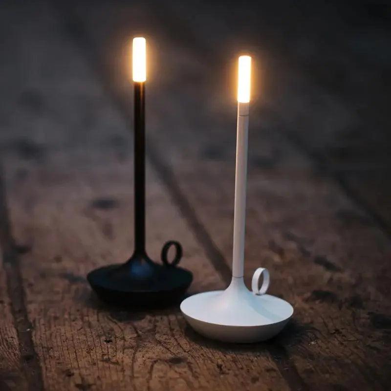 Nordic LED Candle Holder Brushed Aluminum Dimmable Design - Product detail 11