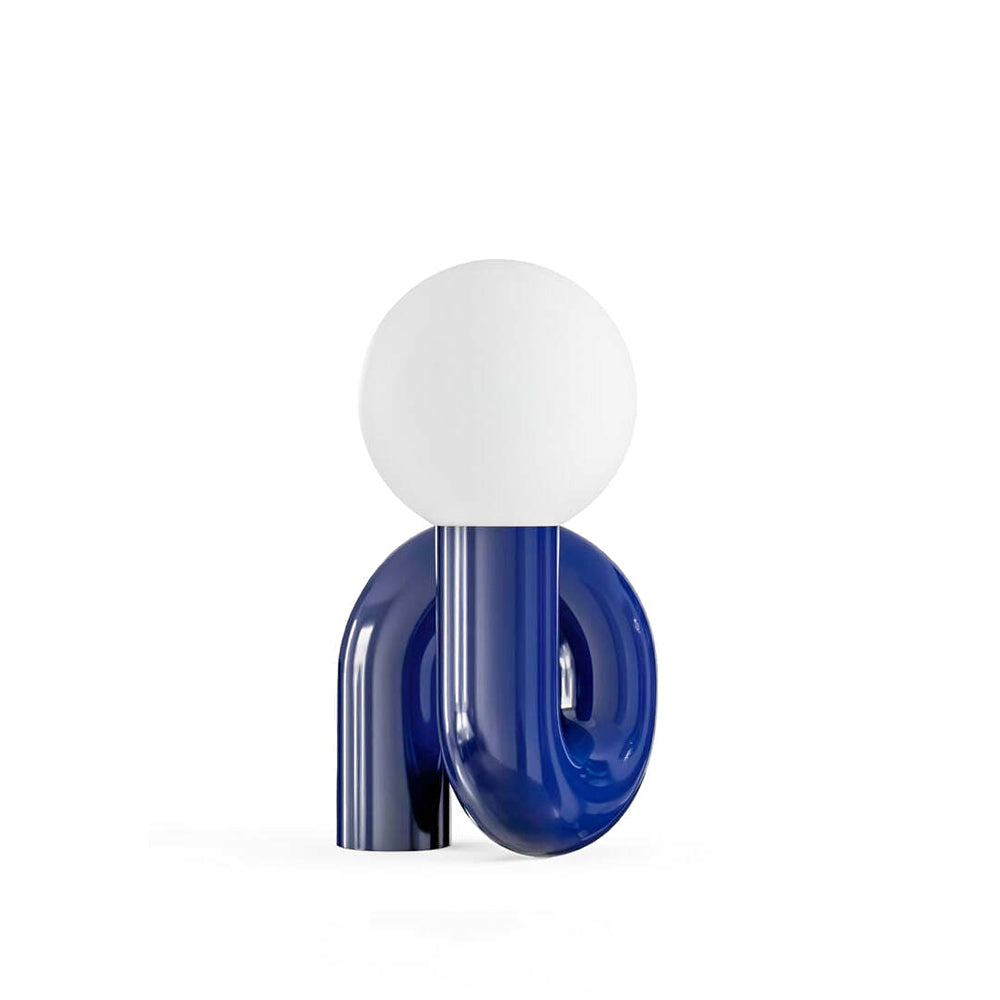 Modern Table Lamp Curved Pink Resin with Glass Globe - Product detail 34