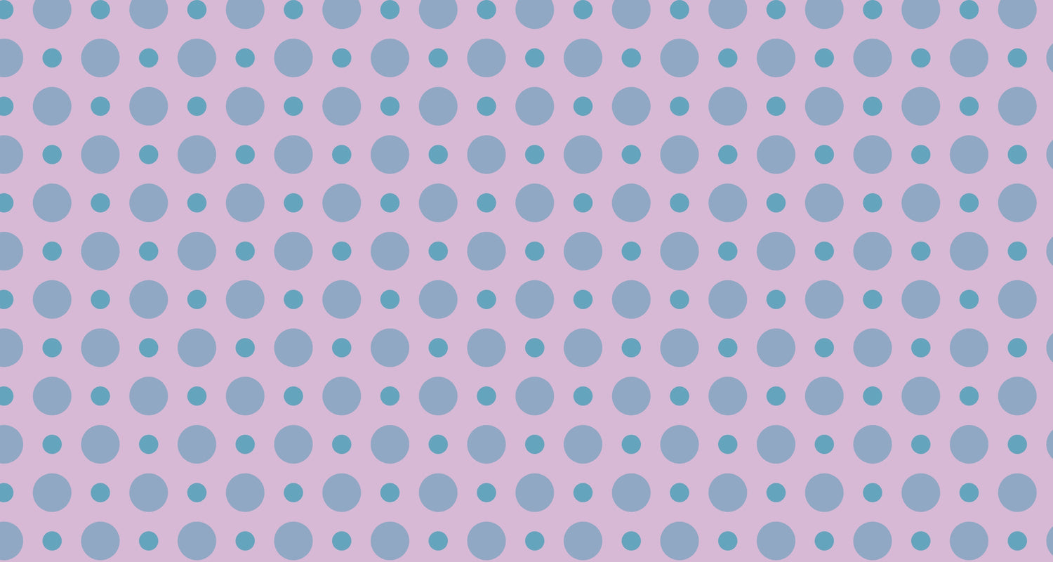 Polka dot wallpaper design file showing blue circles pattern on pink background