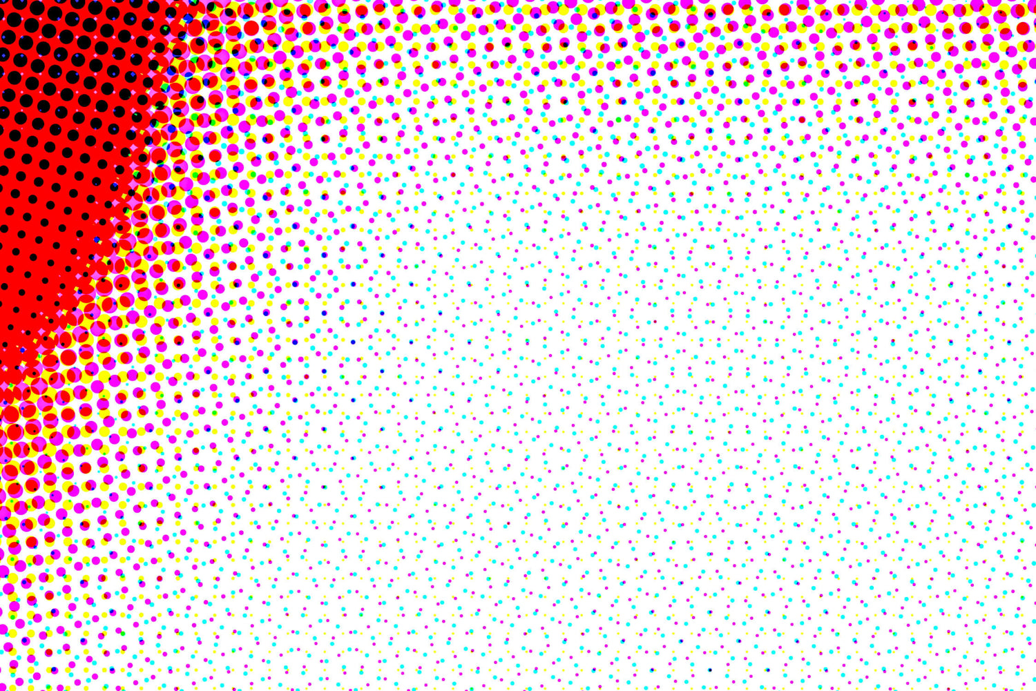 Pop Art Dots Wallpaper design file showing detailed halftone pattern and color gradient