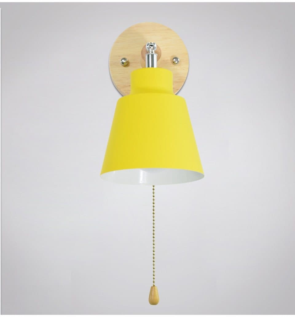 Adjustable Wall Light  Wooden Base With Pull Chain - Product detail 14
