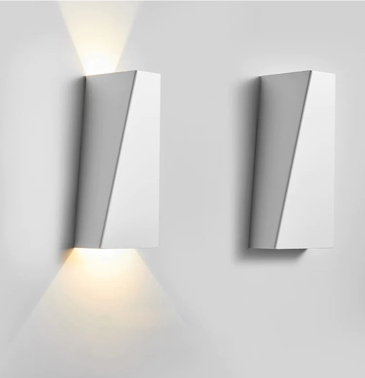 Modern LED Wall Light Dual Beam Black Metal Sconce - Product detail 9