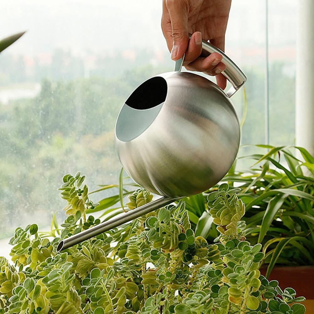 Modern Plant Watering Can Brass Finish Stainless Steel Design - Product detail 6