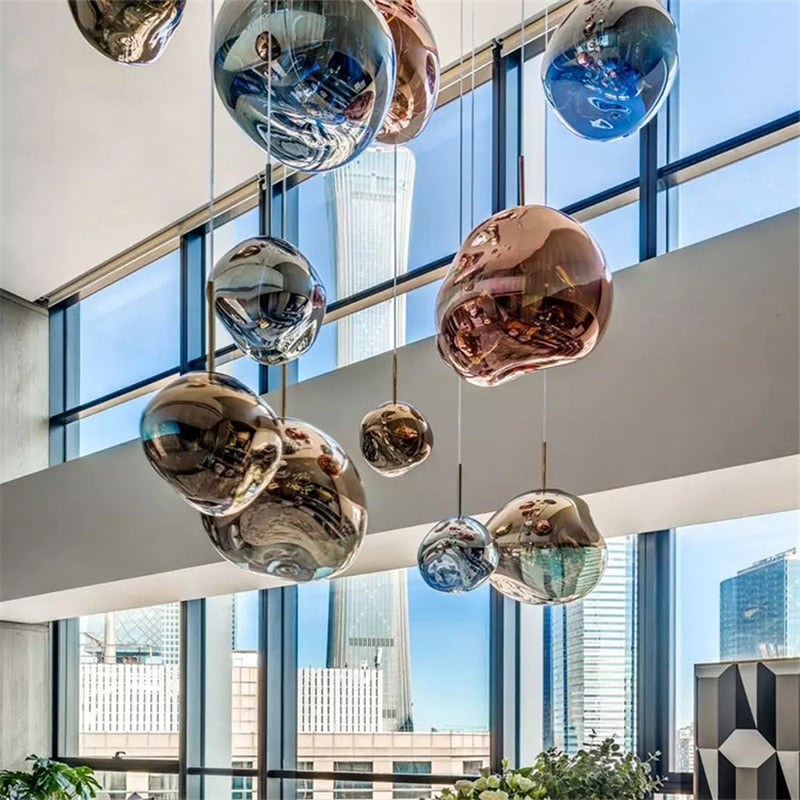 Modern Pendant Light Metallic Sphere Collection - Product detail 11
