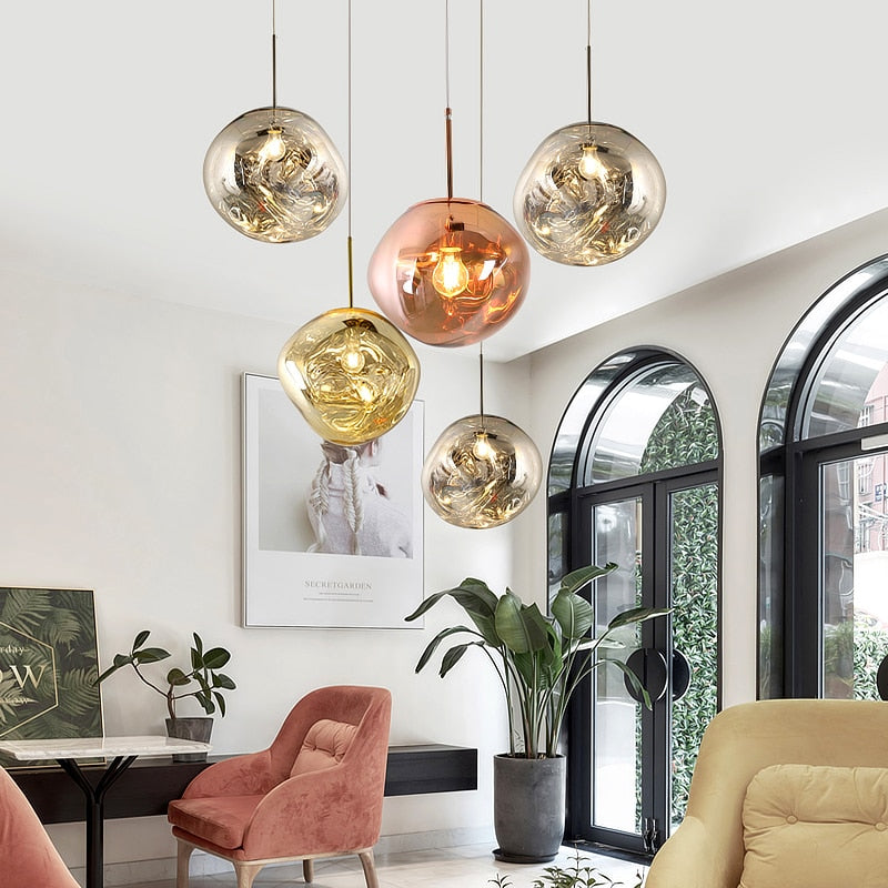 Modern Pendant Light Metallic Sphere Collection - Product detail 12
