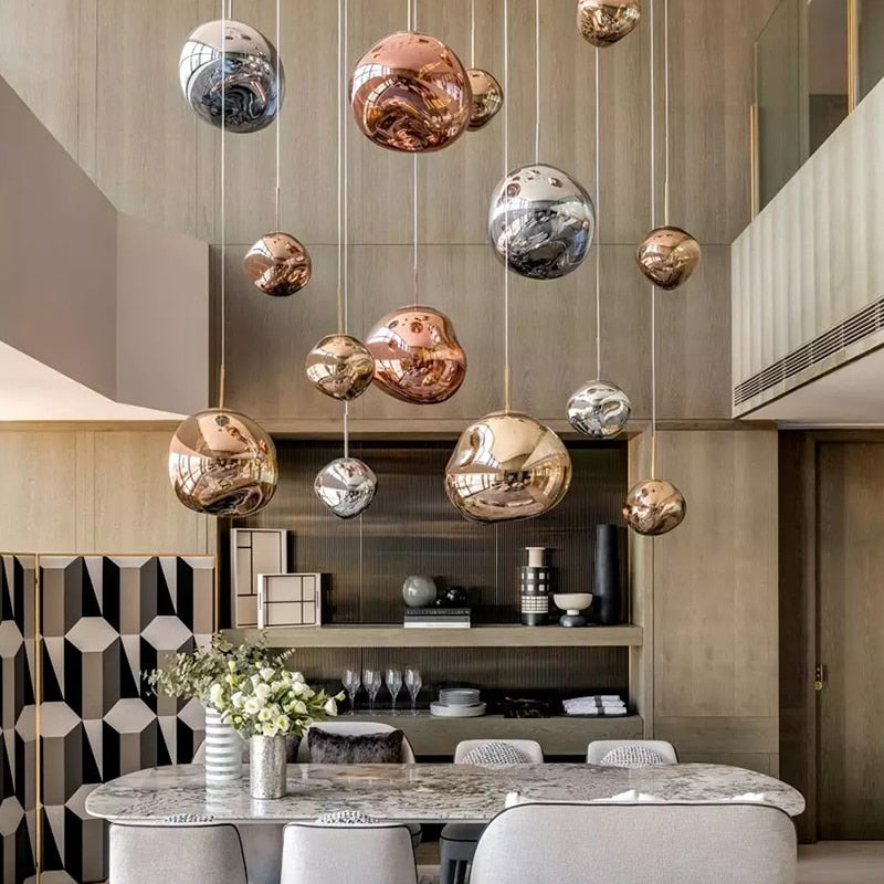 Modern Pendant Light Metallic Sphere Collection - Product detail 14
