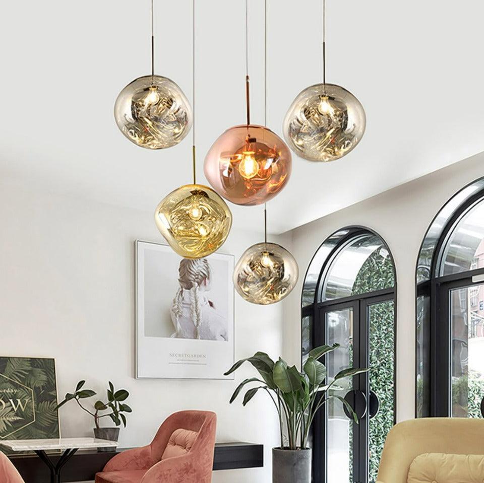 Modern Pendant Light Metallic Sphere Collection - Product detail 16
